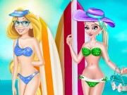 Elsa And Rapunzel Swimsuit Fashion Game