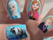 Frozen Anna Manicure