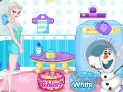 Elsa  Dirty Laundry Game