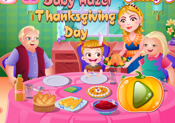 Baby Hazel Thanksgiving Day Game
