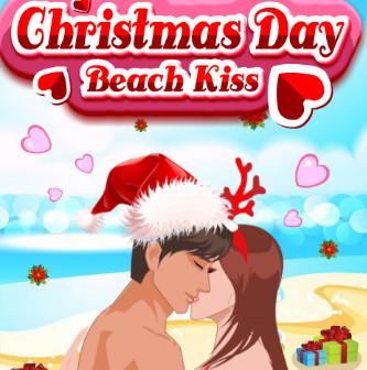 Christmas Day Beach Kiss Game