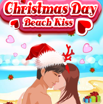 Christmas Day Beach Kiss