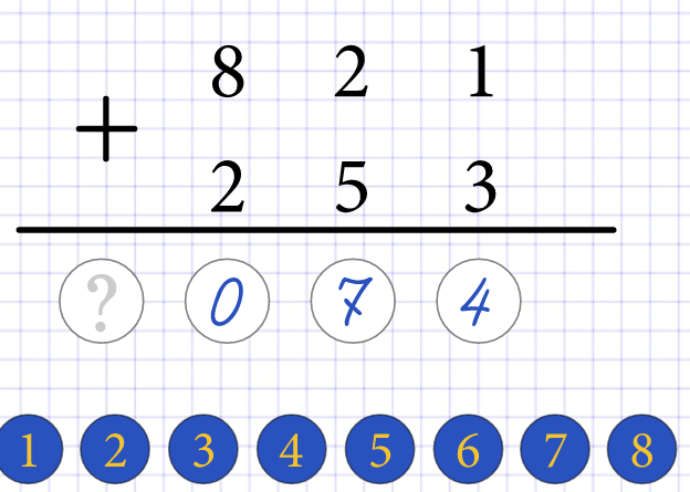 Column Addition Game