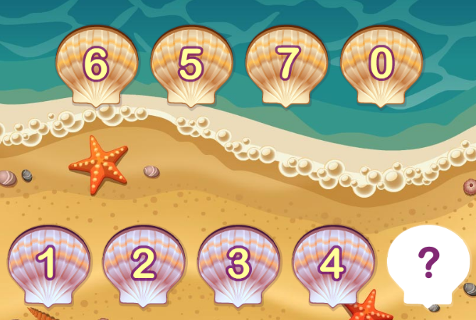 Seashells Math Game