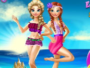 Elsa And Anna Summer Break Game