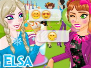 Anna And Elsa Chit Chat Game