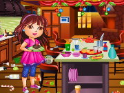 Dora Christmas Kitchen Cleaning