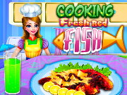 Cooking Fresh Red Fish Game