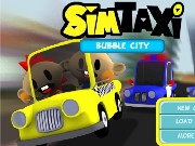 Sim Taxi Bubble City Game