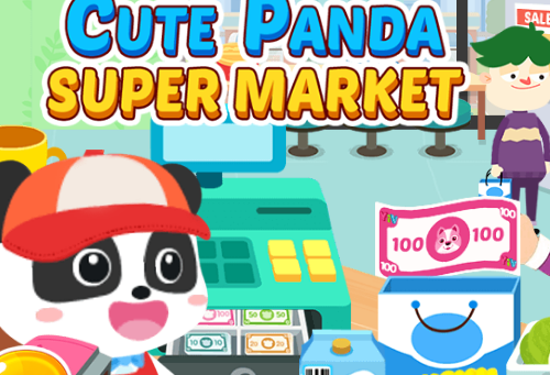 Cute Panda Supermarket Game