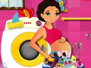 Mommy Washing Clothes Game