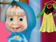 Masha and the Bear Frozen Costum Game