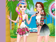 Belle And Rapunzel California Girls