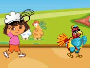 Dora Thanksgiving Chicken Catching Game