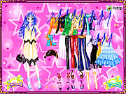 Blue Hair Star Dressup Game