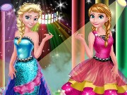 Elsa And Anna In Rock' N' Royals