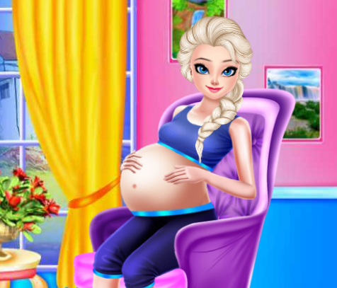 Elsa Pregnant Caring Game