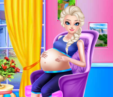 Elsa Pregnant Caring