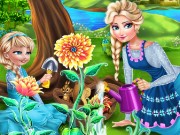 Elsa Mommy Gardening Game