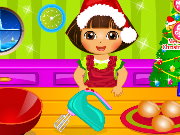 Dora Cooking Christmas Cake