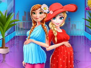 Elsa And Anna Pregnant Shopping