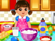 Dora Make Cake Love