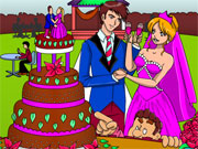 Color My Wedding Cake Game