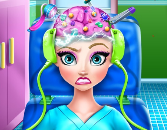 Ice Queen Brain Doctor Game