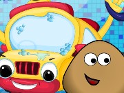 Pou Car Wash Game